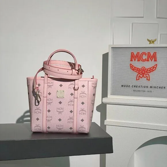 NWT MCM Pink Tote Bag - Picture 4 of 9